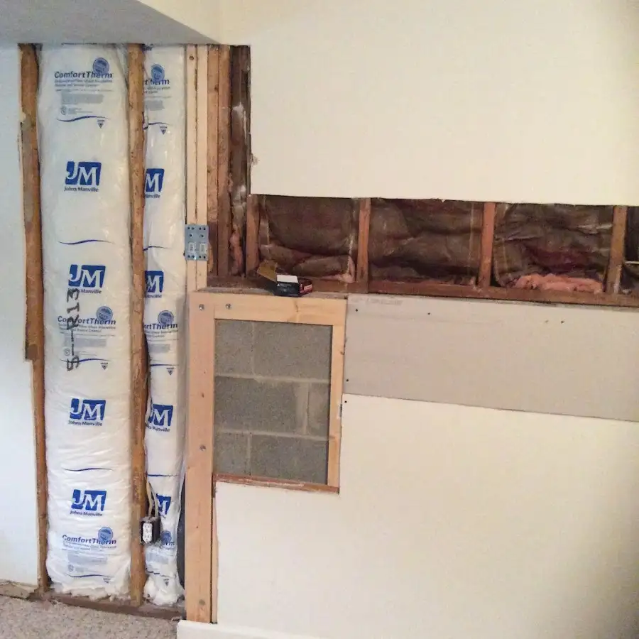 Wall insulation replacement during Contents Cleaning & Restoration in Glenolden